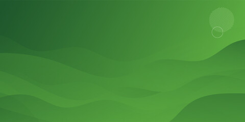 Abstract green wavy background. Vector EPS 10