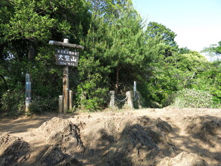 飯能市の天覧山山頂（山頂標識・チャート）