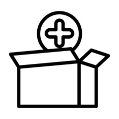 Item Added Vector Line Icon Design