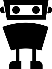 Robot Icon, icons in vibrant and outline styles, showcasing playful designs, ideal for technology, and futuristic projects. Digital artificial intelligence chatbot, friendly Electric cyborg agent
