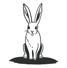 Obraz premium vector illustration of a rabbit