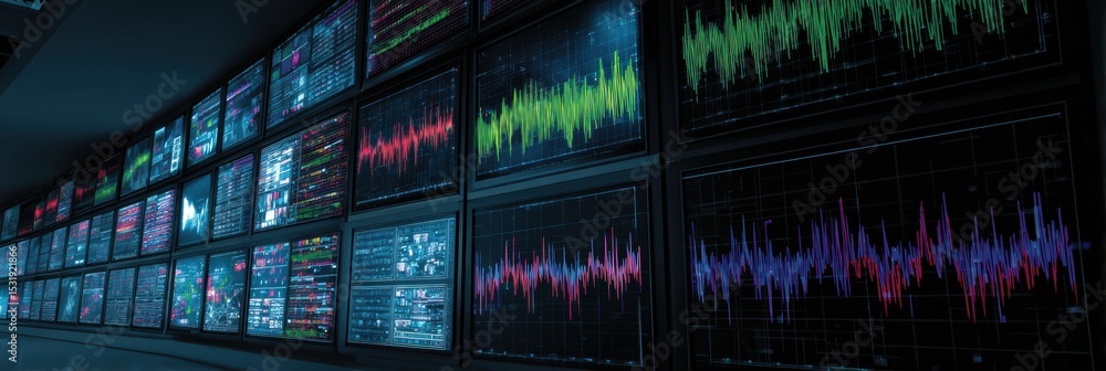 Aufkleber Security System Intercepting Phishing Pulse in a Monitoring Grid on a Digital Interface