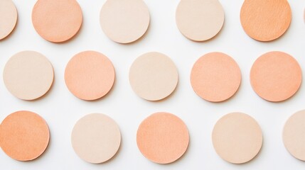 Circular makeup rounds