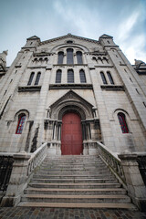 Basilica of the Sacre Coeur in the Montmartre district of Paris