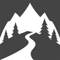 Obraz premium Mountain River Landscape