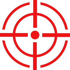 Target icon.Gun target icon on isolated background. Crosshair icon in black.Editable Stroke, Pixel Perfect, Stock Illustration. Goal symbol collection. Darts icon. Hitting the bullseye icon line.