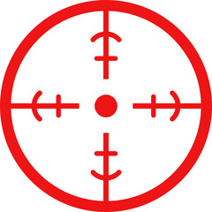 Target icon.Gun target icon on isolated background. Crosshair icon in black.Editable Stroke, Pixel Perfect, Stock Illustration. Goal symbol collection. Darts icon. Hitting the bullseye icon line.