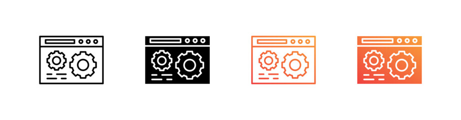 Feature Multiple Style Icon Set 