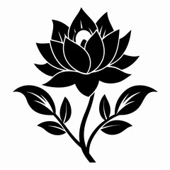 bleeding heart flower vector silhouette art