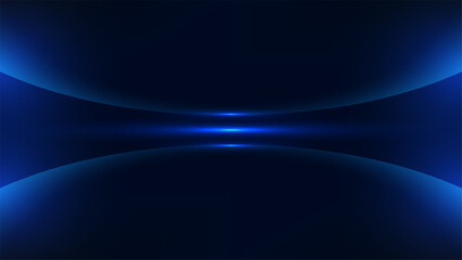 abstract dark blue futuristic technology background with glowing curves and luminous light modern sci fi concept