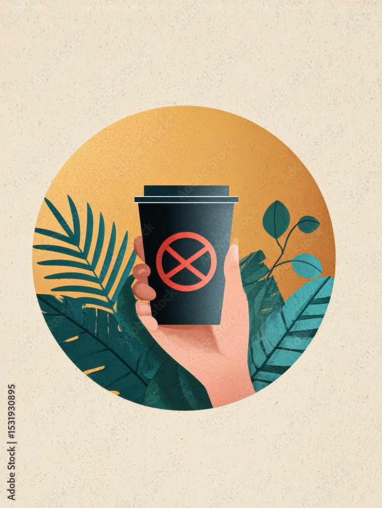 Aufkleber Guide to Refusing Single-Use Plastics at Cafes for a Sustainable Future