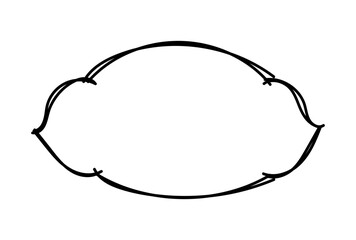 Hand-drawn Vintage Labels and Frames on white background., Vintage Banner, Scribble Ornamental badge and Borders, decorative elements