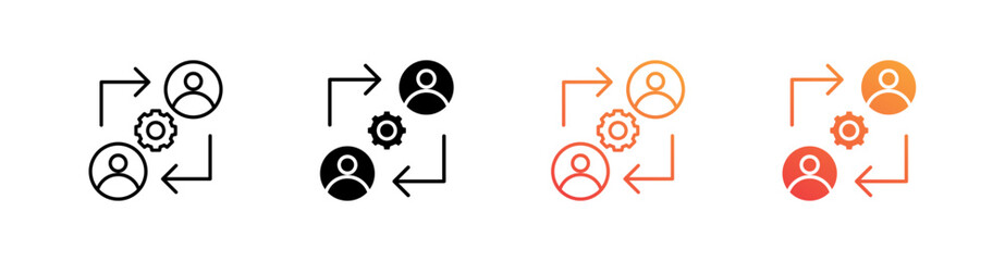 Rotation Multiple Style Icon Set 