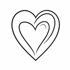 Doodle Style Heart Icons – Romantic Hand-Drawn Love Symbols