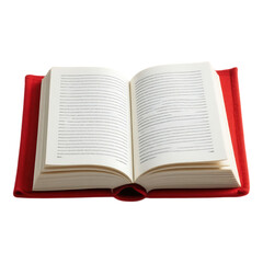 Obraz premium Open Book with Red Cover