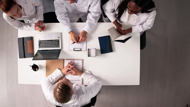 Medical Interview Panel Selecting New Healthcare Team