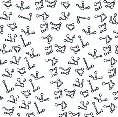 An accumulation of molecular structures or protein imitation.