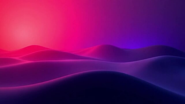 Serene Pink and Purple Gradient Hillscape Animated Background Perfect for Presentations or Creative Projects