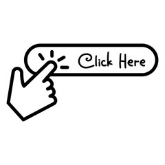 Click Here Button Vector