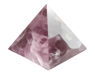 Translucent Amethyst Crystal Pyramid