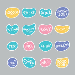 Obraz premium Encouragement Badge Pack