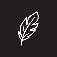 Obraz premium Delicate feather in monochrome elegance simple beauty and lightness