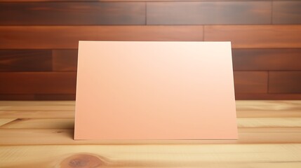 Warm peach colored cardboard with solid background