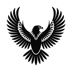 Obraz premium eagle tattoo on white background. vector illustration. eps 10