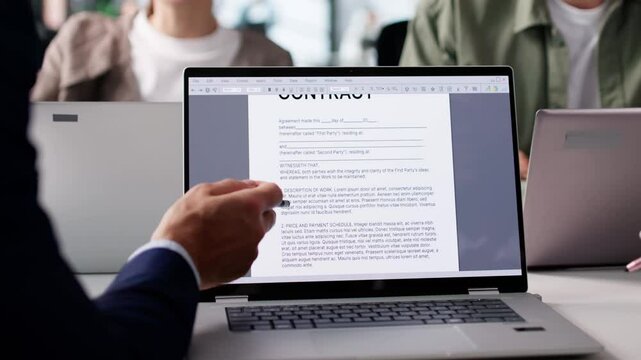 Diverse Lawyers Reviewing Legal Contracts
