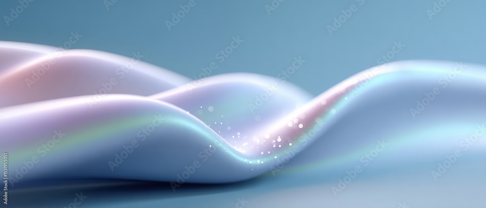Poster Smooth Tech Wave Background with Abstract Digital Fluidity and Subtle Gradient Curves for Modern Technology and Innovative Digital Transformation
