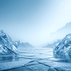 Frozen landscape adventure arctic region photography icy terrain wide angle nature's beauty