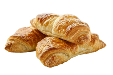 Golden flaky puff pastry dessert isolated on transparent background — ultra-high-resolution PNG cutout perfect for gourmet bakery menus and patisserie packaging mock-ups, food blogs