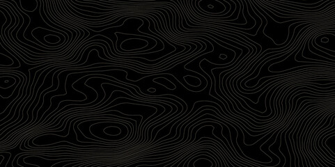 Abstract Topography Map with Contour Line Modern Design, White Background and Topographic Wavy Pattern.	