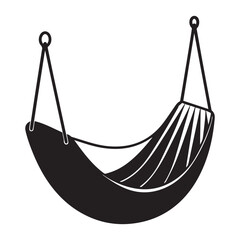  hammock chair icon silhouette vector illustration
