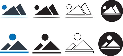 Mountain, hill, mountains, nature icon