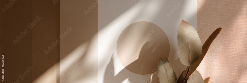 Poster modern abstract geometric naturalization background with clean lines and layered shapes for corporat