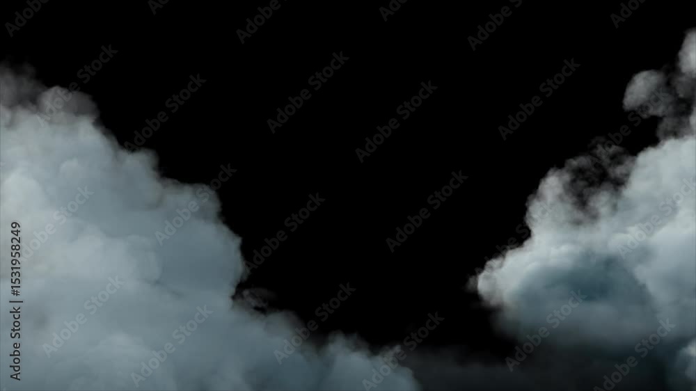 Canvas Prints gentle soft clouds floating peacefully in sky on transparent alpha background