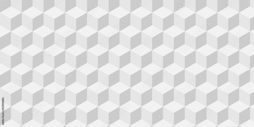 Poster abstract cubes geometric tile and mosaic wall or grid backdrop technology wallpaper gray and white b
