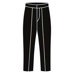  tailored trousers sketch icon silhouette vector illustration
