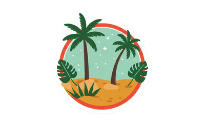 Coconut trees in tropical areas 