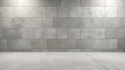 3D rendered grey and white rectangular tiles