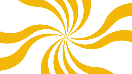 Abstract Geometric Yellow diagonal radial summer sunshine explosion energy with sunlight sunrise sunbeam and sunburst. Spiral radial striped backdrop design. Suitable for comic designs, invitations.