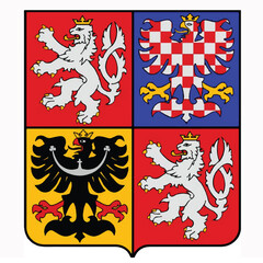 The official coat of arms of Czech Republic. Vector illustration
