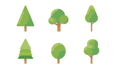Cute Trees Vector