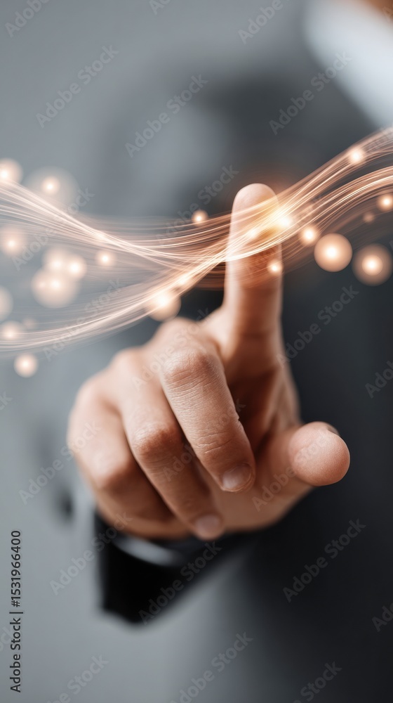 Aufkleber Venture Capital Investment Visualization with Futuristic Data Network and Risk Reward Dynamics for Business Innovation and High-Growth Strategy