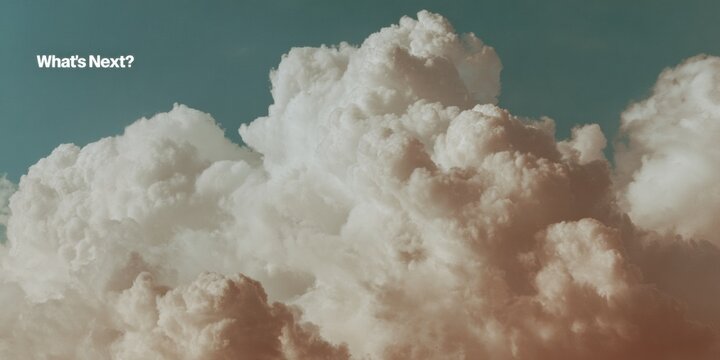 Continuing education concept sticker with Whats Next? text on textured background for career guidance and future planning in modern professional growth