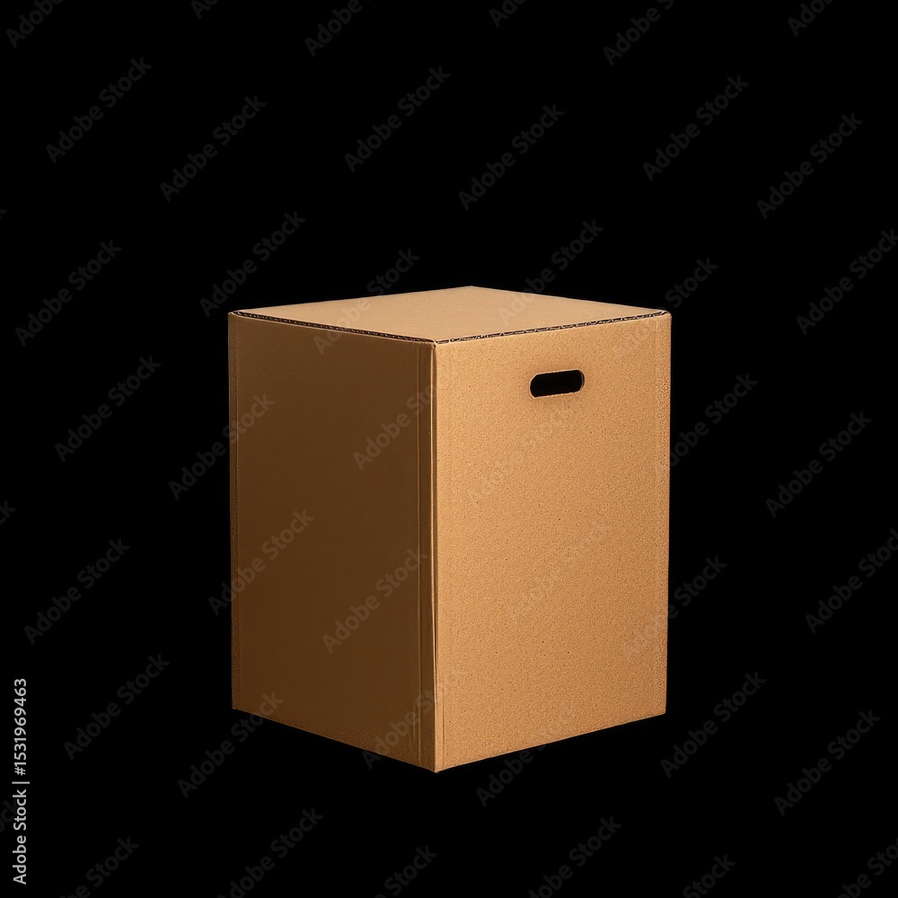 Poster minimalist storage box made from recycled cardboard, perfect for organizing your space while being e