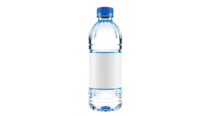 Blank plastic water bottle