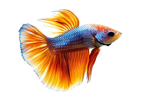 Vibrant high-resolution fish isolated on transparent background — detailed PNG cutout ideal for underwater graphic design, aquarium educational posters, seafood menu art, and creative digital