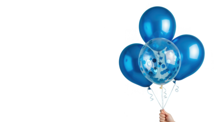 Blue balloons celebration decoration